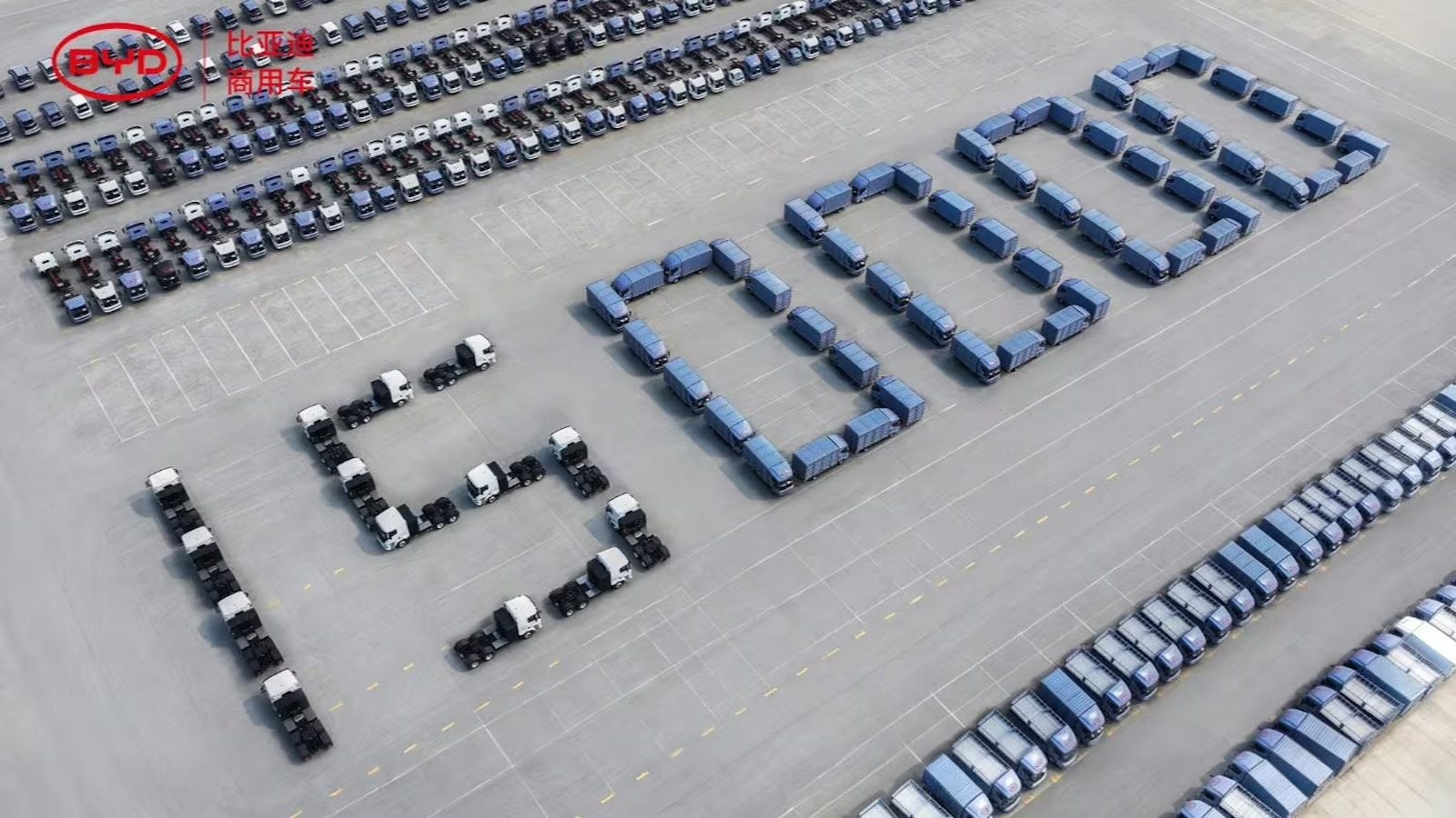 BYD builds its 150,000th commercial EV as the Q3 electric tractor targets long-haul freight